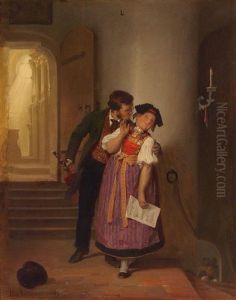 The Stolen Kiss by Max Kaltenmoser