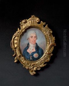 Portrait De Dignitaire Autrichien Portant Les Insignes De L"ordre De Saint Etienne De Hongrie