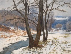 Winterlandschaft by Alois Kalvoda