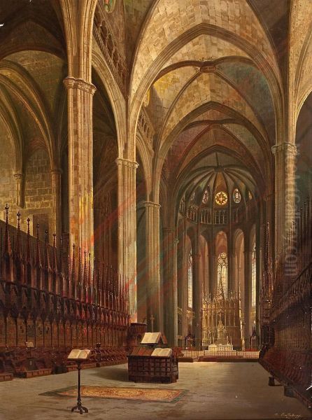 Interior De La Catedral De Barcelona - view 1
