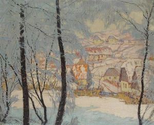 A Village In Winter A Village In Winter