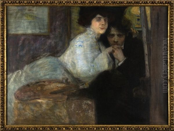 Self-portrait With Wife - view 1