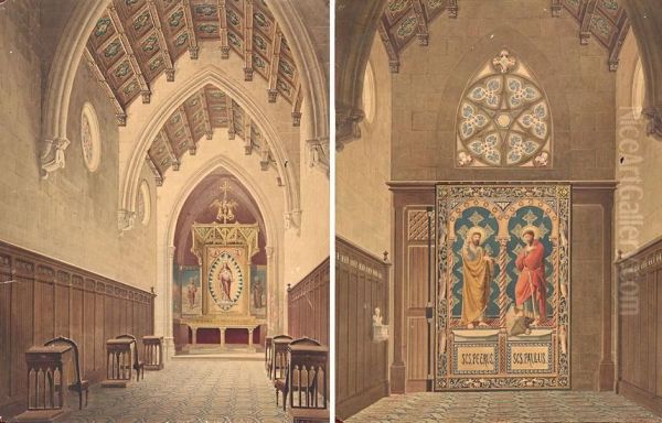 Dos Interiores De Iglesia - view 1