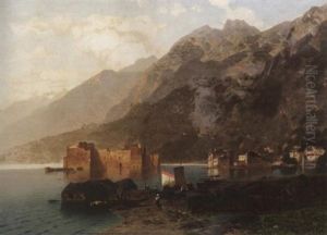 Gehofte Am Gardasee by Otto Werner-Henning von Kamecke