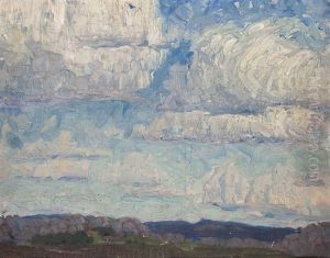 Nordliche Landschaft Mit Wolkenhimmel Nordliche Landschaft Mit Wolkenhimmel