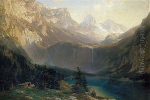 Hochgebirgslandschaft Mit Einem Bergsee