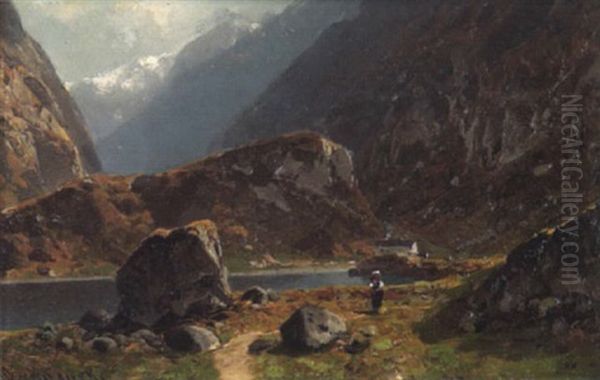 Seelandschaft In Den Schweizer Alpen - view 1