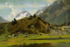 Spatsommerliche Alpenlandschaft by Otto von Kameke