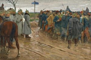 Vorbeimarsch Gefangener Soldaten An Wilhelm Ii. Und General Von Lochow