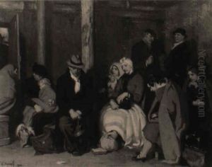 Im Luftschutzbunker by Arthur Kampf