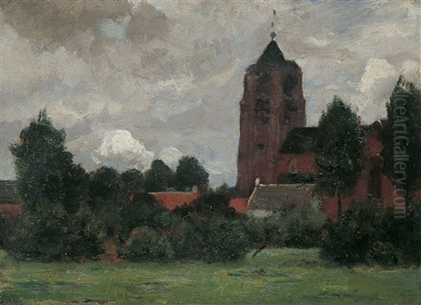 Blick Auf Eine Dorfkirche - view 1