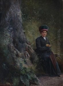 Portrait Of The Artist's Wife by Edward Batty