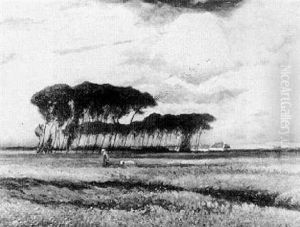 Landschaft Am Niederrhein by Eugen Kampf