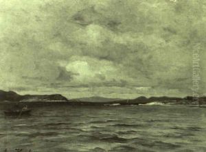 Im Hardangerfjord, Norwegen by Eugen Kampf