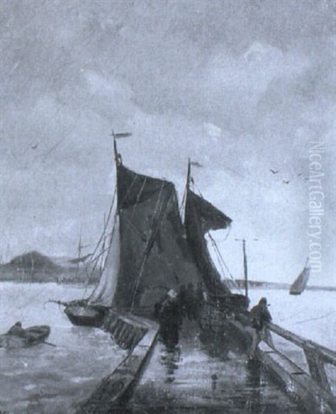 Landesteg Mit Segelbooten - view 1