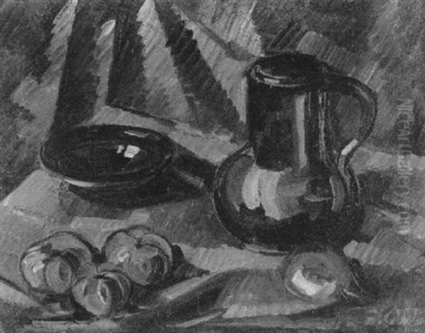 Obststilleben Mit Henkelkrug Und Schussel - view 1