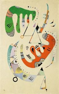 Vert Et Rouge by Wassily Kandinsky