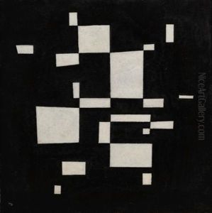 Weiss Auf Schwarz (white On Black) by Wassily Kandinsky