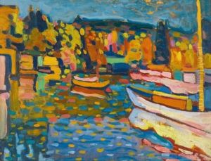 Studie Fur Herbstlandschaft Mit Booten (study For Autumn Landscape With Boats)