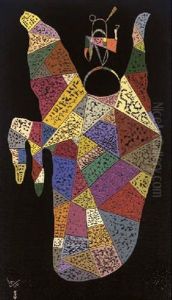 Sur Fond Noir by Wassily Kandinsky