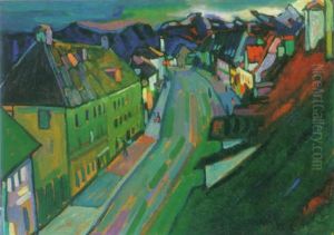 Murnau-obermarkt by Wassily Kandinsky