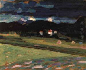 Landschaft Bei Murnau Mit St_rmischem Himmel
