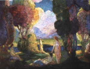 Badende Frauen Im Park by Wassily Kandinsky