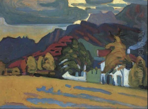 Hausergruppe Vor Gebirge (bei Murnau) - view 1
