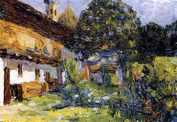 Kochel-bauernhaus Mit Kirche - view 1