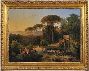 Romantic Landscape by Wilhelm Kandler