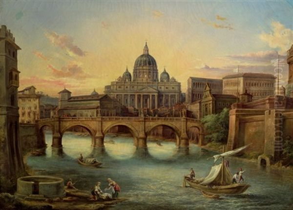 Ansicht Von Rom Mit Dem Petersdom - view 1