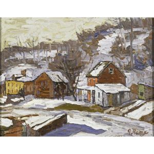 Lambertville Winter Scene by John Kane