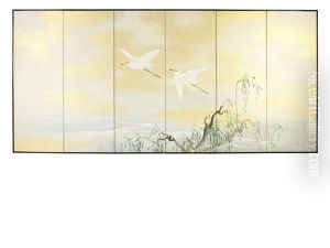 A Six-fold Screen by Nishiyama Kan'Ei