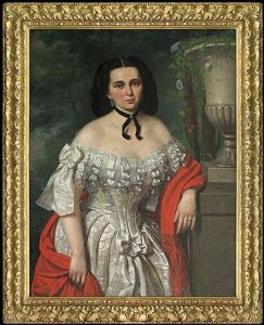 Portrait Of A Lady With Red Shawl, After