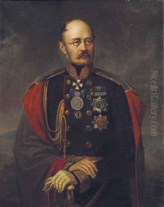 Portrait Of Mikhail Gorchakov (1793-1861) by Jan Ksawery Kaniewski