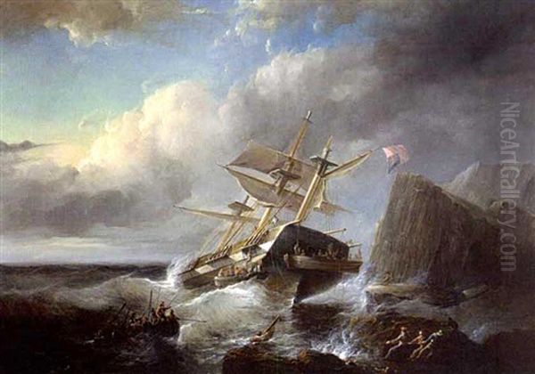 A Ship In Distress Near The English Coast - view 1