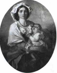 Mutter Mit Kind by Georg Kannengiesser