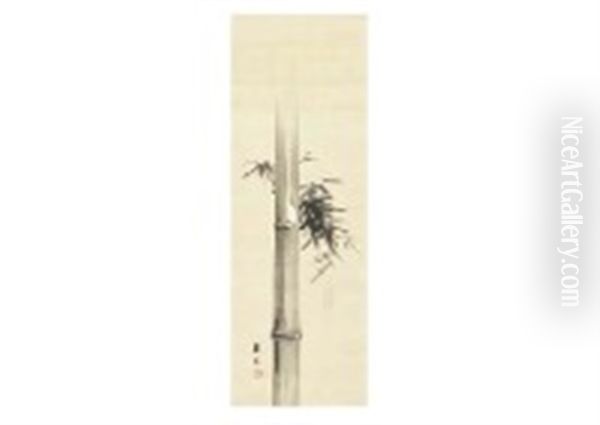 Bamboo And White Sparrow - view 1