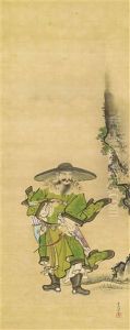 A Hanging Scroll Depicting A Mongolian Archer by Josen Yukinobu Kano