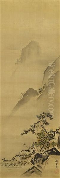 Mountain Landscape With A Hut - view 1