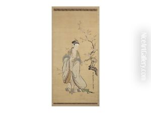 Chinese Beauty Under Tree by Tanyu Kano