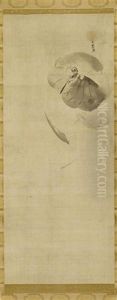 Ein Eisvogel (+ Eine Bachstelze Auf Einem Lotosblatt; Pair) by Tanyu Kano