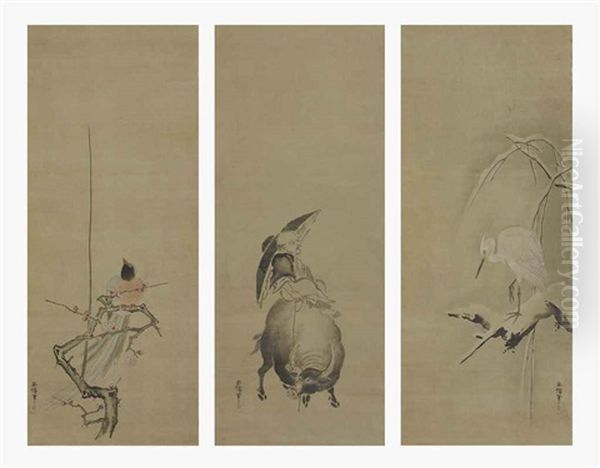 Heron (+ 2 Others; 3 Works) (triptych) - view 1