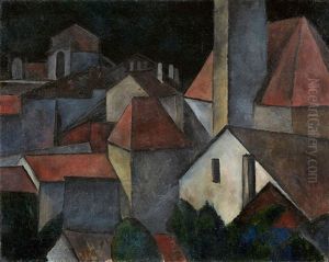 Stadtbild (klausen) by Alexander Kanoldt