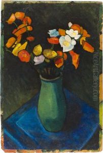 Stillleben Mit Mohnblumen (stillleben Iii) by Alexander Kanoldt