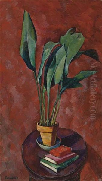 Stilleben Iv (aspidistra Mit Buchern) - view 1
