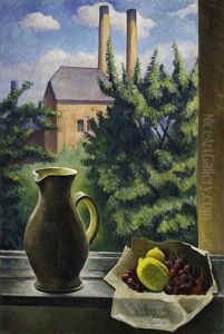Still Life By The Window by Alexander Kanoldt
