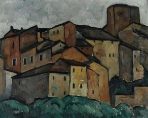 Studie - San Gimignano by Alexander Kanoldt