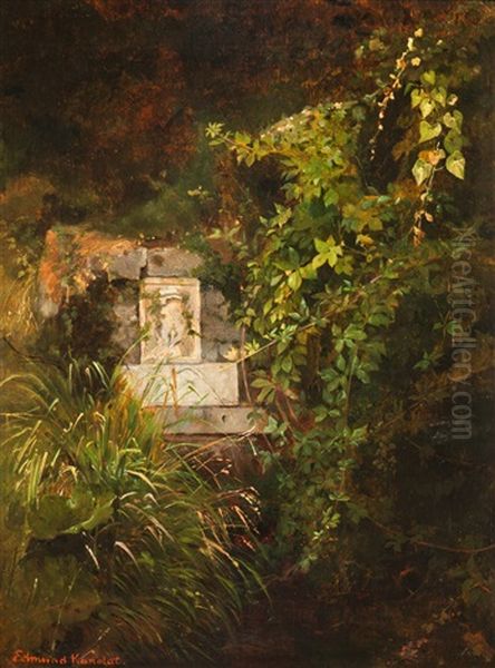 Brunnen Im Walde - Bei Subiaco Im Sabinergebirge (the Well In The Forest - Near Subiaco In The Mountains, Called Sabinergebirge) - view 1
