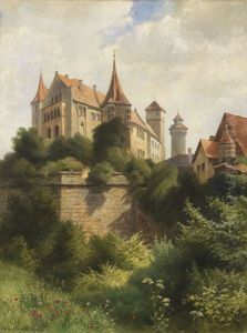 Ansicht Der Burg Von Nurnberg